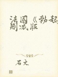 法国《勃起》无删减版