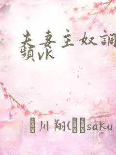 夫妻主奴调教视频vk