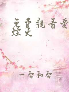 免费观看爱情有烟火