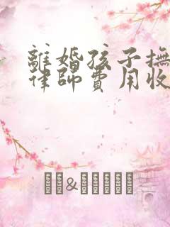 离婚孩子抚养权律师费用收取标准