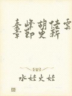 秦峰胡佳云最新章节更新