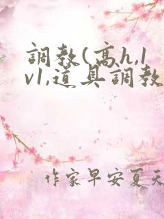 调教(高h,1v1,道具调教)