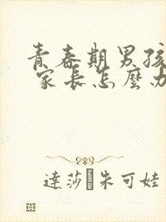 青春期男孩叛逆 家长怎么办