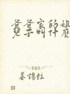 爸爸家的姐姐的儿子叫什么