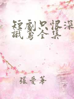 短剧只恨深情不识鸢全集