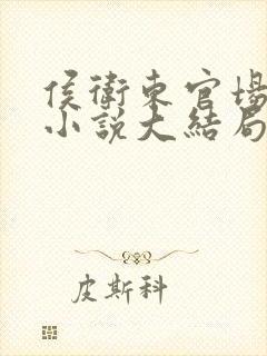 侯卫东官场笔记小说大结局