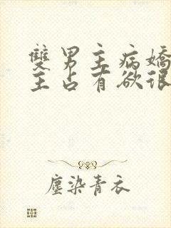 双男主病娇文男主占有欲很强