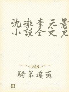 沈微李元景穿越小说全文免费阅读