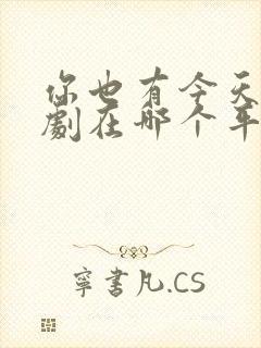 你也有今天电视剧在哪个平台播放