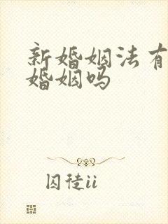 新婚姻法有事实婚姻吗