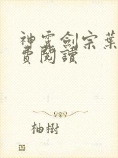 神霄剑宗叶枫免费阅读