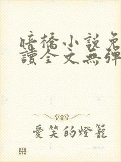 暗桥小说免费阅读全文无弹窗