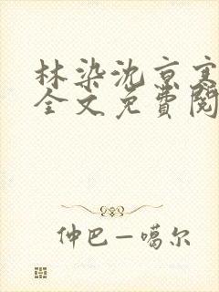 林染沈京寒小说全文免费阅读