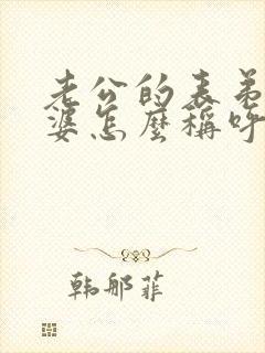 老公的表弟的老婆怎么称呼