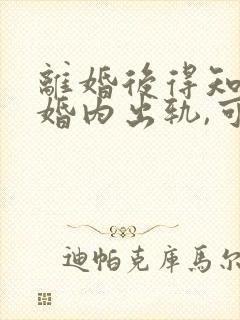 离婚后得知对方婚内出轨,可以起诉