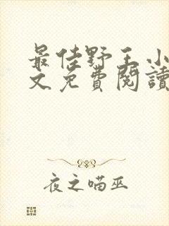 最佳野王小说全文免费阅读无弹窗