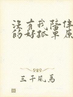 没有我陪伴你真的好孤单原唱