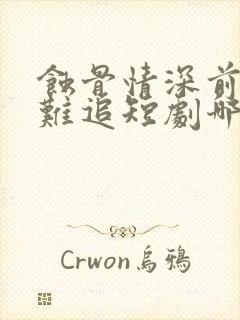 蚀骨情深前妻太难追短剧哪里能看