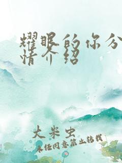 耀眼的你分集剧情介绍