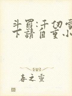 斗罗:千仞雪殿下请自重小说阅读全文