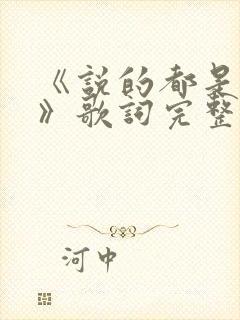 《说的都是实话》歌词完整版