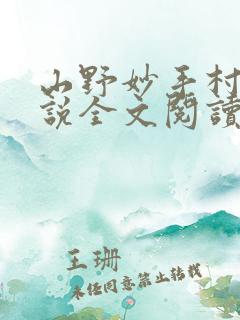 山野妙手村医小说全文阅读