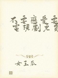 不要恋爱要结婚 电视剧免费观看