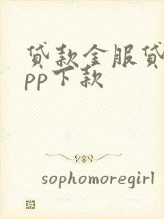 贷款金服贷款app下款