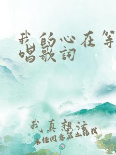我的心在等待原唱歌词
