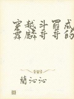 穿越斗罗成为唐舞麟哥哥的小说