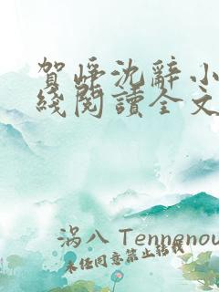 贺峥沈辞小说在线阅读全文无弹窗