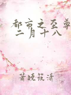 都市之至尊战神 二月十八