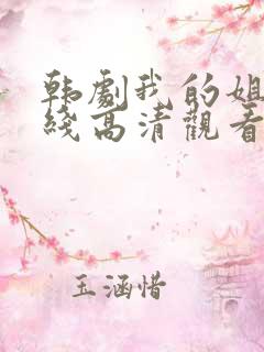 韩剧我的姐姐在线高清观看