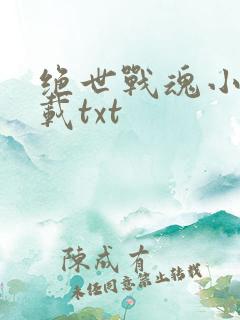 绝世战魂小说下载txt
