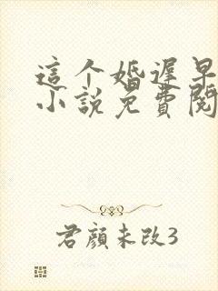 这个婚迟早要离小说免费阅读