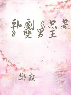 韩剧《只是朋友》双男主