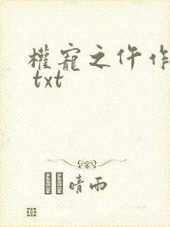 权宠之仵作医妃 txt