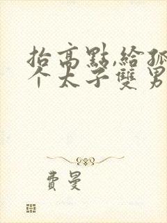 抬高点,给孤生个太子双男主小说