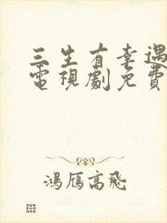 三生有幸遇见你电视剧免费全集