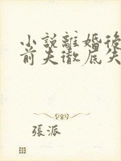 小说离婚后豪门前夫彻底失了控好看么