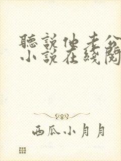 听说他老公死了小说在线阅读