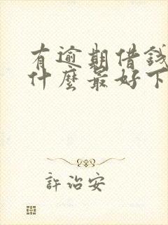 有逾期借钱平台什么最好下款