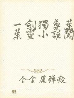 一剑独尊叶玄,叶灵小说阅读