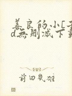 善良的小[子hd无删减下载