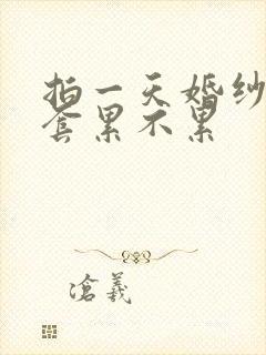 拍一天婚纱照4套累不累