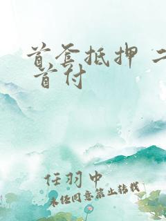 首套抵押 二套 首付