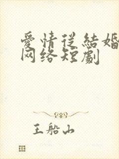 爱情从结婚开始网络短剧