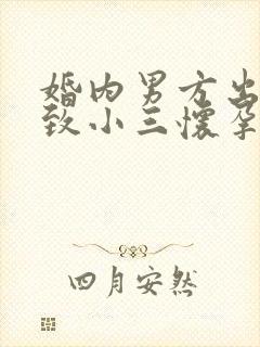 婚内男方出轨导致小三怀孕