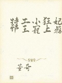 特工小狂妃高冷邪王宠上瘾