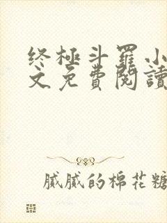 终极斗罗小说全文免费阅读